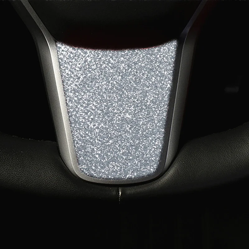 Car Accessories Party Glitter Powder Luxury Steering Wheel Trim Cover For Tesla Model 3 Y 2019 2020 2021 2022