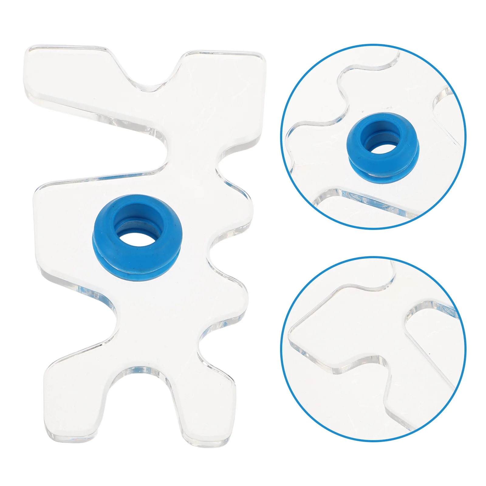 

Universal Fit Pool Bridge Head Acrylic Billiard Cue Holder Sturdy Material Smooth Gameplay Home Bar Clubs Transparent Cue Stand