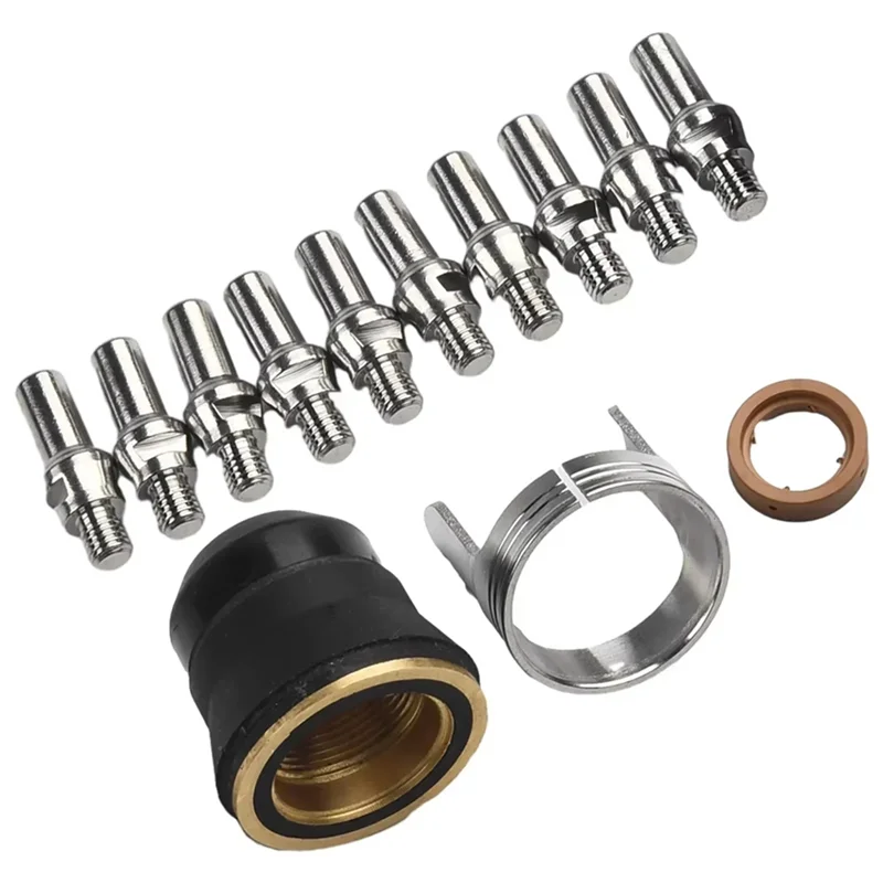 23 قطعة PT-60 IPT-40 PT40 البلازما قطع الشعلة تلميح 1.0 مللي متر 51313 القطب 52582 قطع البلازما مصباح يدوي قطع البلازما-AT64