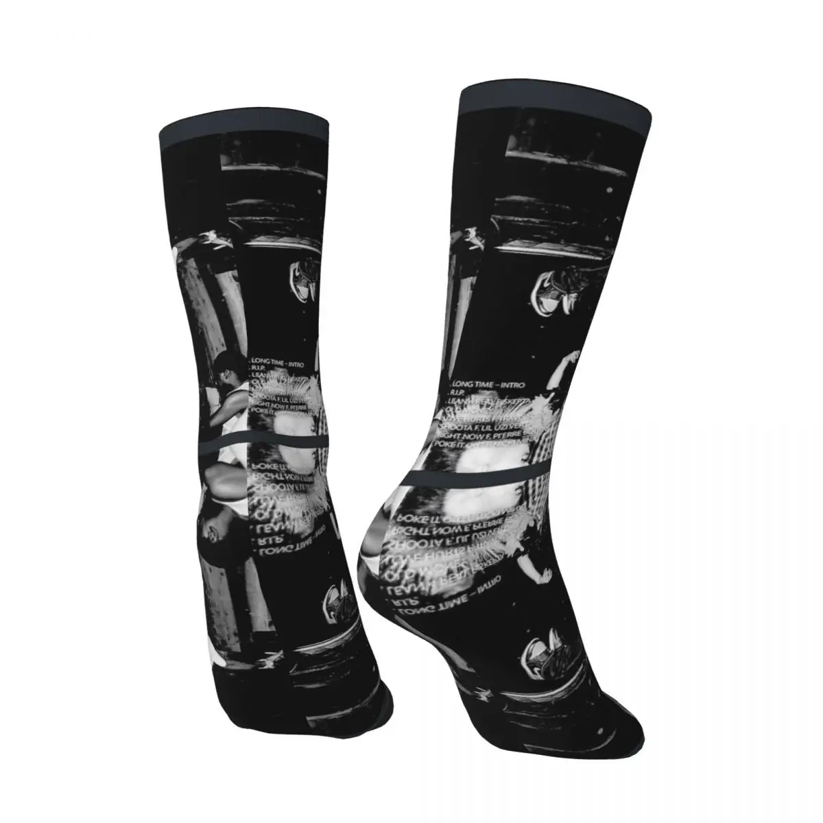 Hip Hop Men's compression Socks Unisex playboi carti Pattern Printed Novelty Crew Sock Boys Gift official-website tops fugees