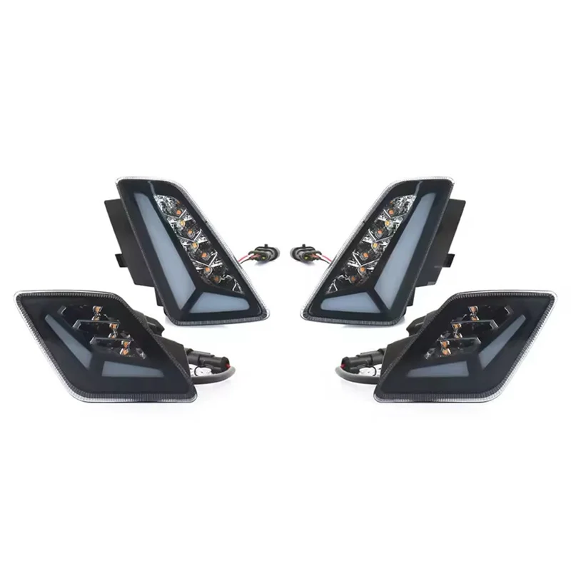 

High Quality LED Turning Lamp Mount Motorcycle Turn Signal Indicators Lights Day Running Light For Vespa GTS 300 GTS300 2023-202