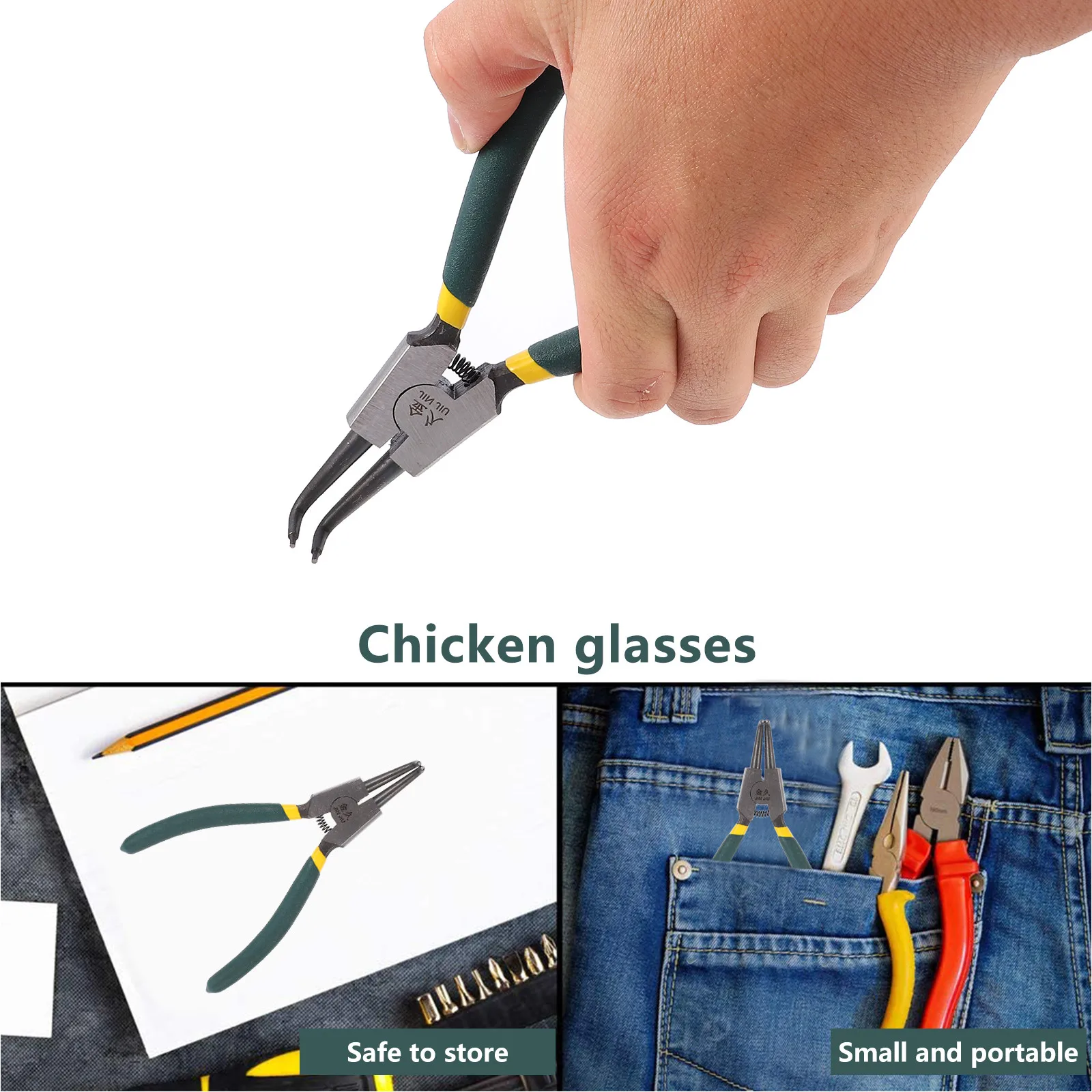 

/Set Chicken Glasses Anti-Pecking Chick Eye Mask Sturdy Poultry Pinless Peepers With Pliers For Rooster Household