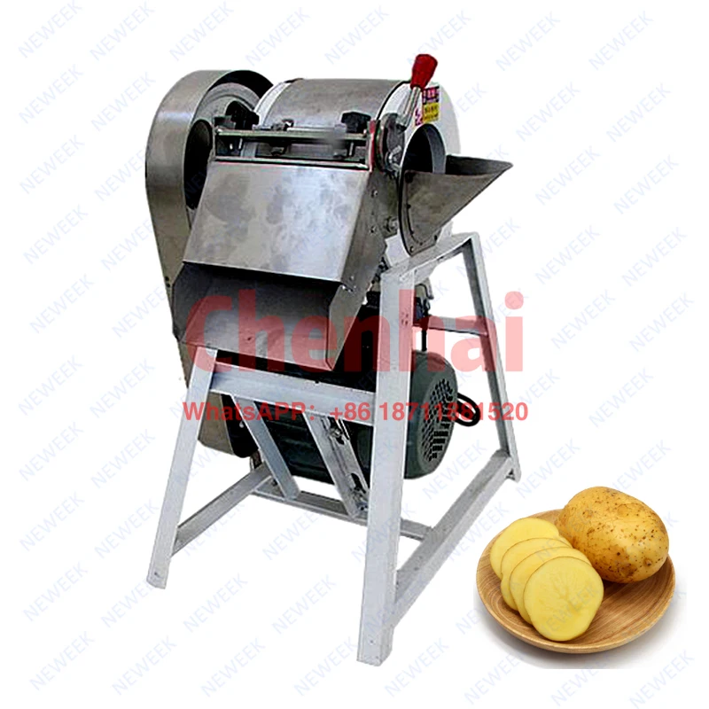 

NEWEEK thickness adjustable vegetable slicing sweet potato cutting machine for sale