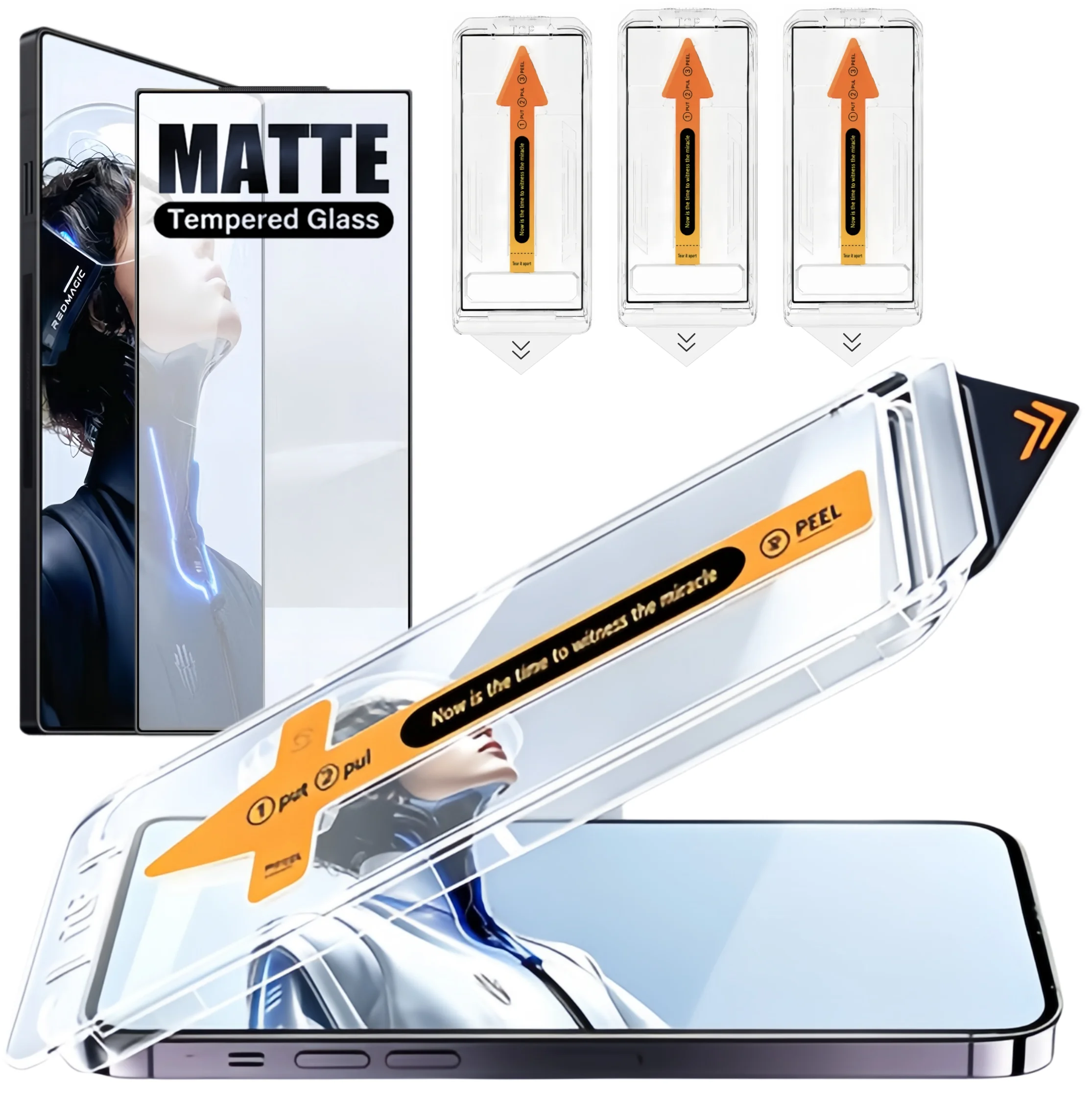 3Pcs For RedMagic 11 10S 10 9S 9 8 8S 11S Pro+ Plus Air 5G Screen Protector AG AF Matte Tempered Glass Ultrasonic Frosted