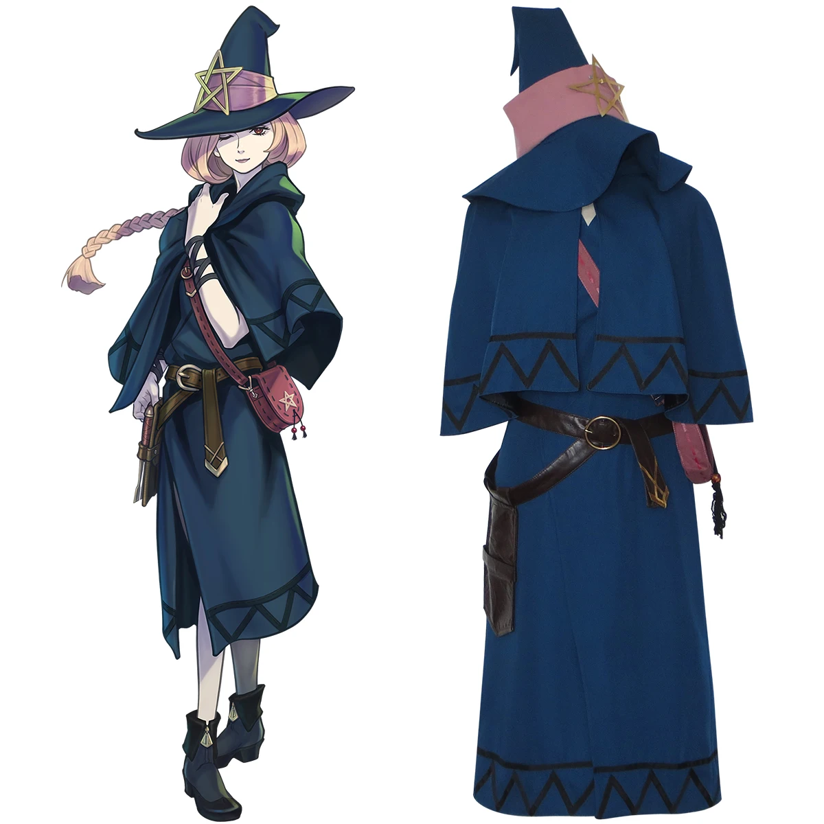 The Great Ace Attorney Esmeralda Tusspells Cospaly Costume Game Connette Rozaic Outfit Dress