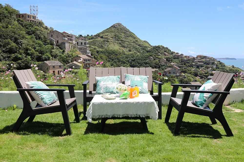 Factory Direct 2026 Nordic Garden Sofa Chair Set Modern Outdoor Furniture Patio For Backyard