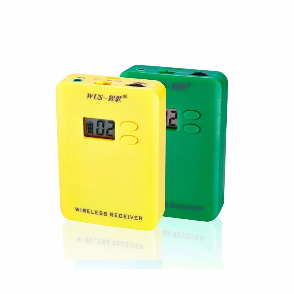 china supplier wireless audio system 2 transmitter + 40 receiver for small group tourist guider