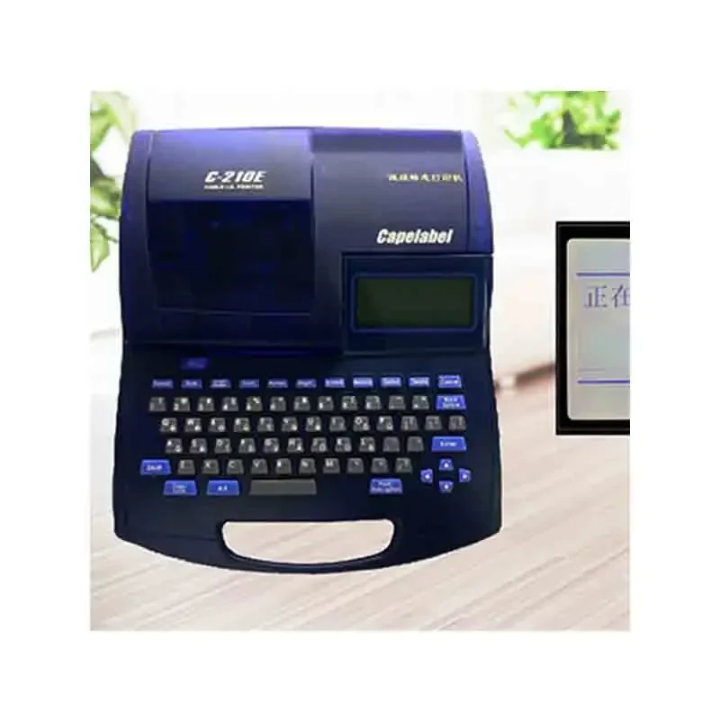 C-210E Line Marking Machine Portable Marking Machine Number Tube Sleeve Label Thermal Printer Original Imported English Keyboard