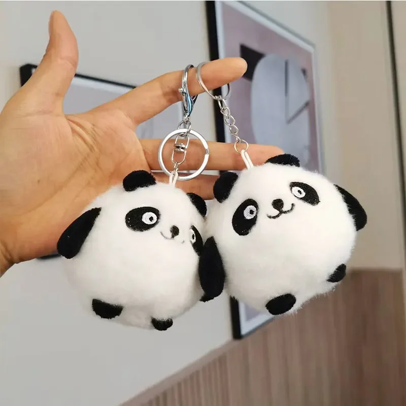 Giant Panda Plush Toy Doll Small Mini Doll Cute Book Bag Pendant Keychain Wedding Throwing Gift