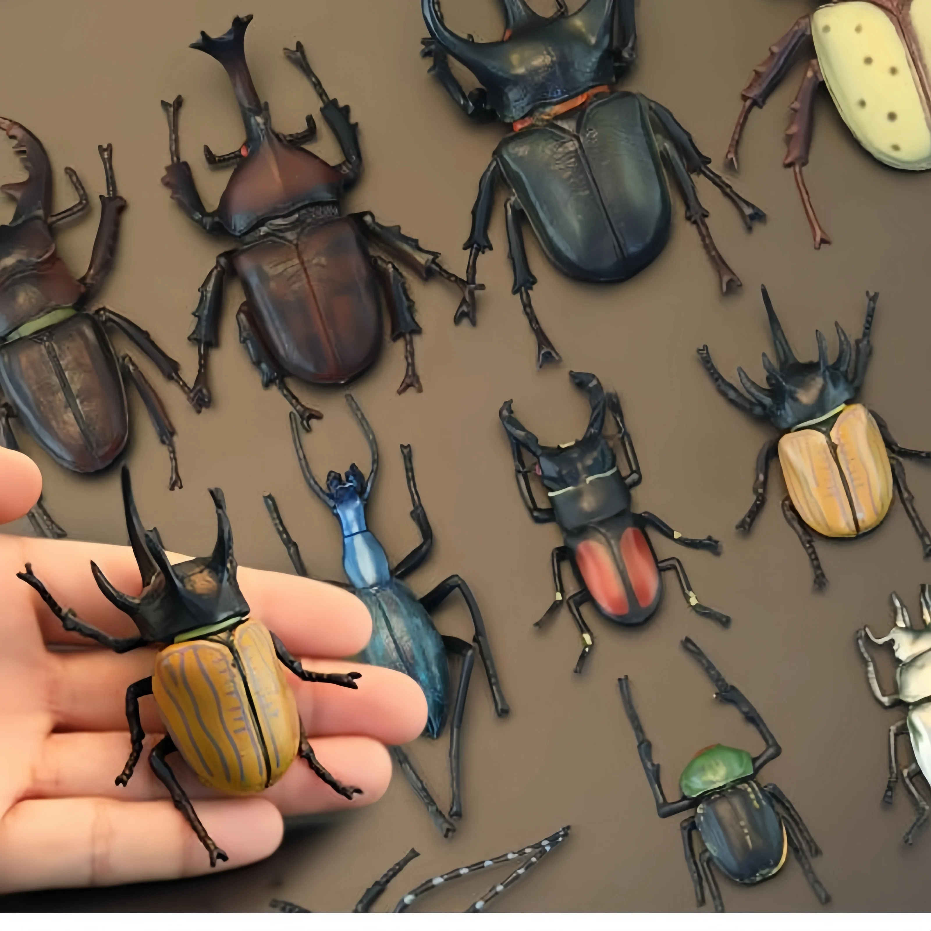 

Realistic Animal Toy Models - Beetle, Scarab, Stag Beetle Educational Gift Display