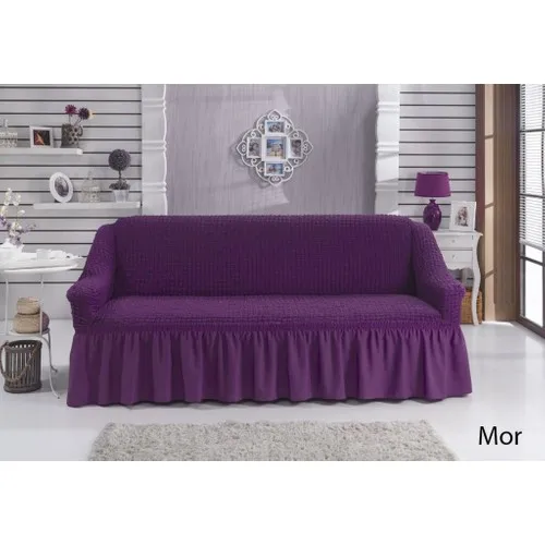 Karna Home 2 Seater Sofa Sofa Cover Purple