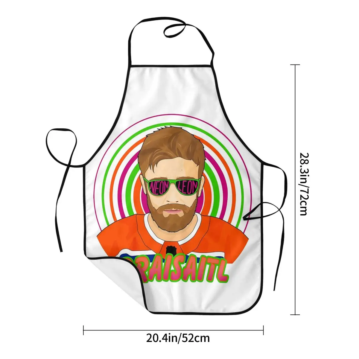 إدمونتون أويلرز ليون درايسايتل مريلة الشيف الطبخ الخبز Tablier بلا أكمام مريلة تنظيف المطبخ بينافور للنساء الرجال اللوحة