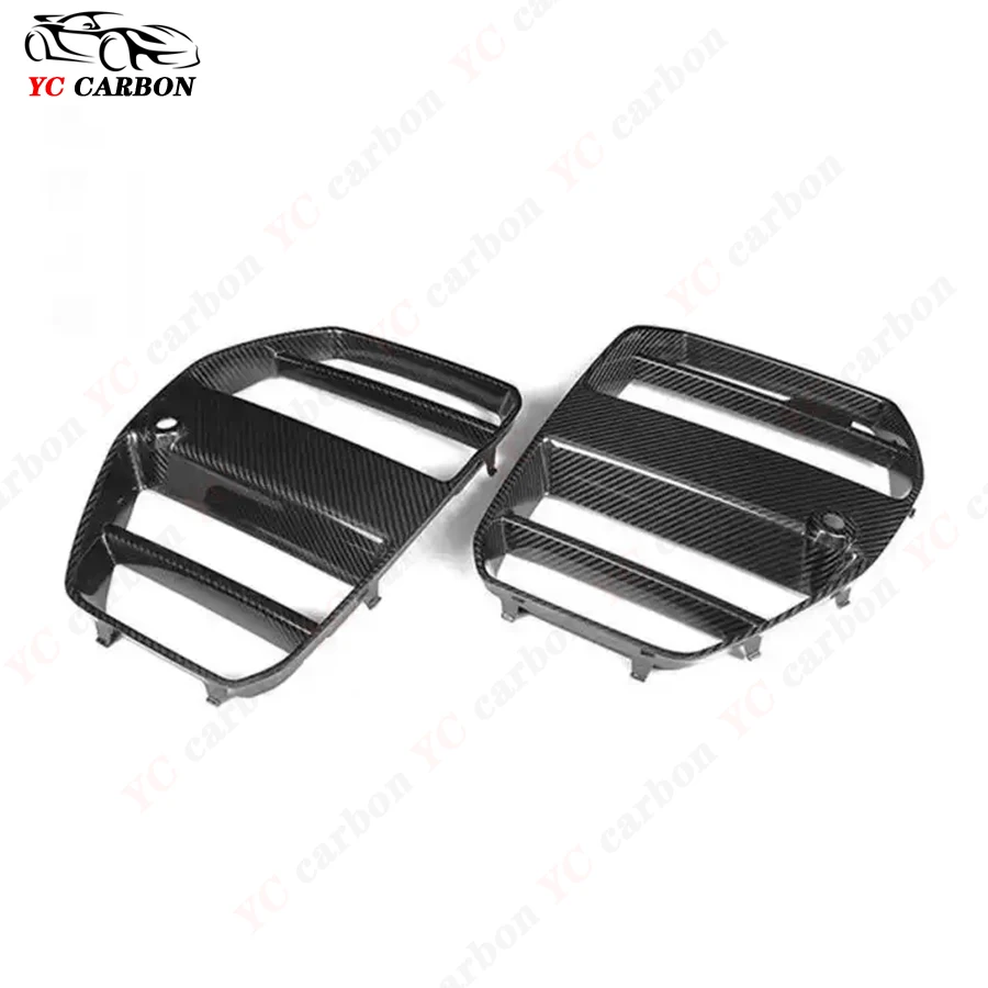 For BMW M3 M4 G80 G82 G83 grille ST Style High quality Carbon Fiber Car Front Bumper Air Intake Grills Bumper Air Intake Grill