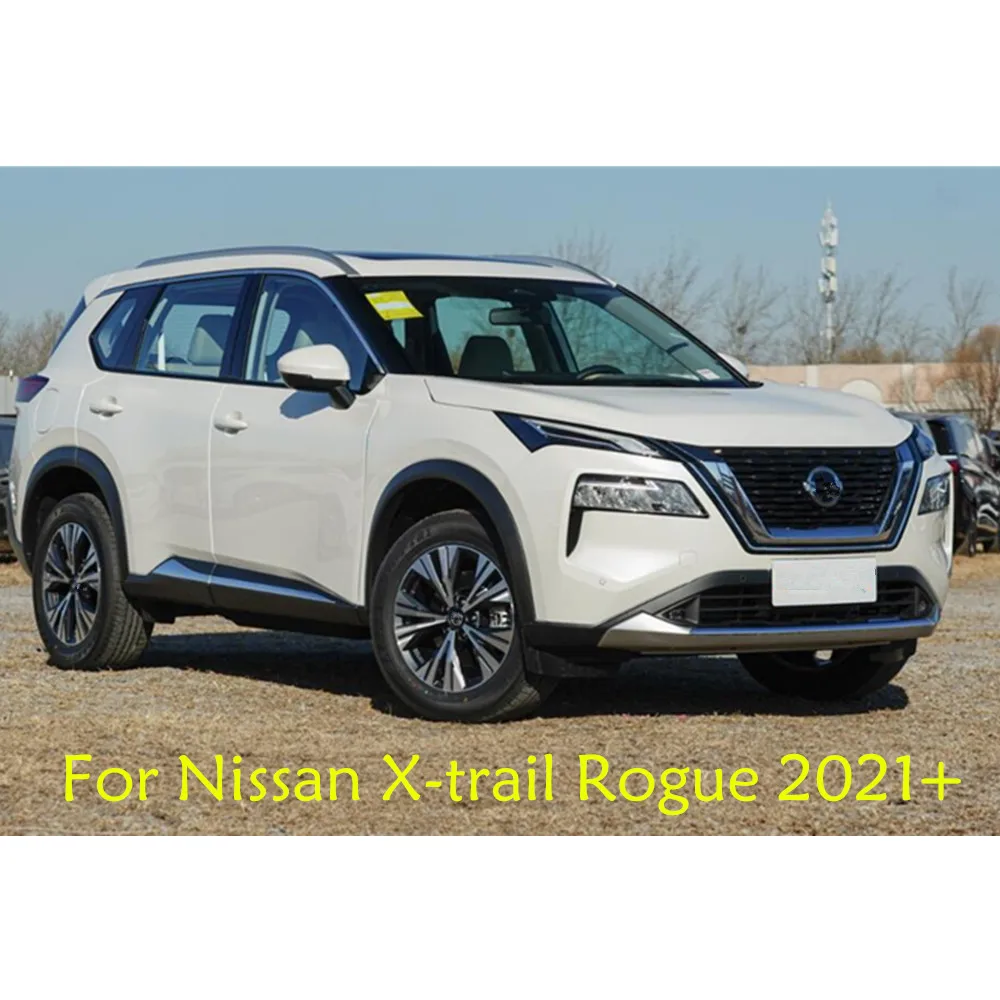 لنيسان X-trail Xtrail Rogue T33 2021 2022 2023 2024 2025 سيارة ABS تقليم الجبهة حتى رئيس شبكة شواء مصبغة لوحة ملصق الإطار