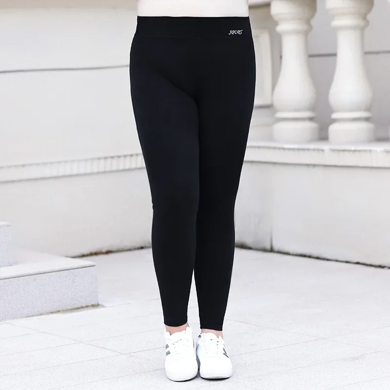 7XL 6XL 5XL 4XL Winter Women Leggings Fleece DE Velvet Warm Pants Girls Comfortable Stretched Plus Size Skinny Thermal Trousers