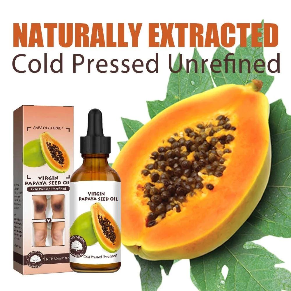 Papaya Seed Skin Oil Body Care Lightens Dark Skin Curved Joints Elbows Brightens Tone Brightens Skin Moisturizes Body Care Oil