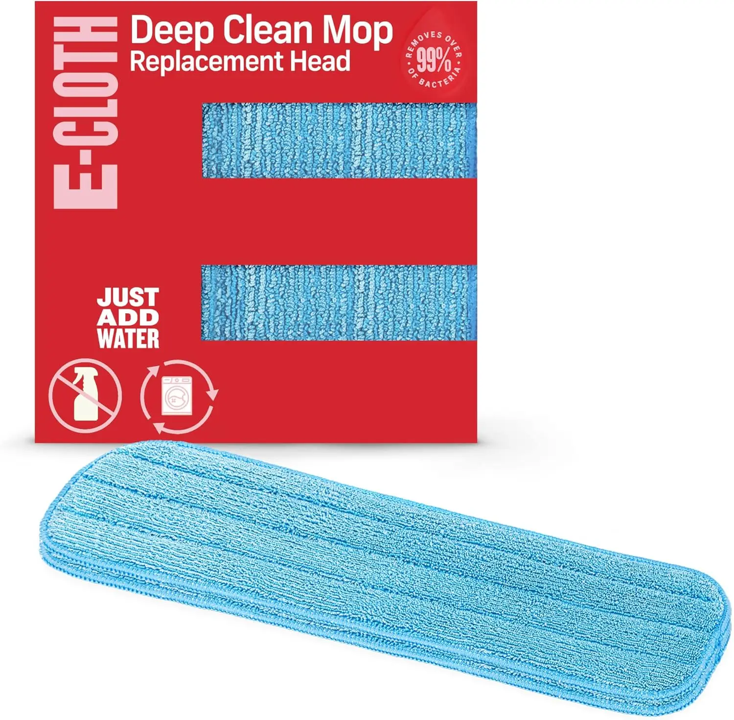 

Deep Clean Mop Head Replacement - Microfiber Mop Pads, Reusable Washable Pads for Wet Floor Cleaning, Hardwood, Tile, Laminat