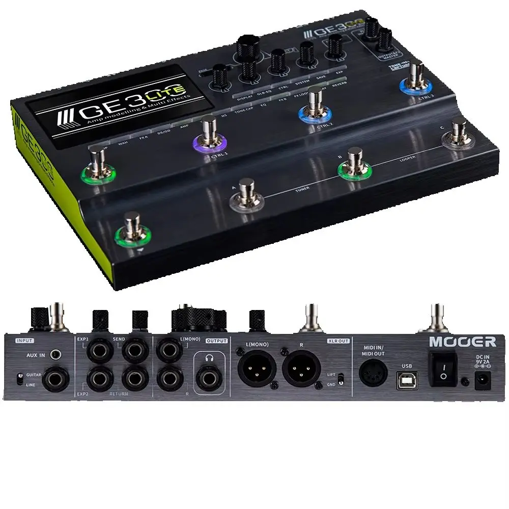 MOOER GE300 Amp Modelling Processor Synth Pedal Guitar Multi Effects GE300 Comprehensive Effect Processor Pedal for Guitar/Bass