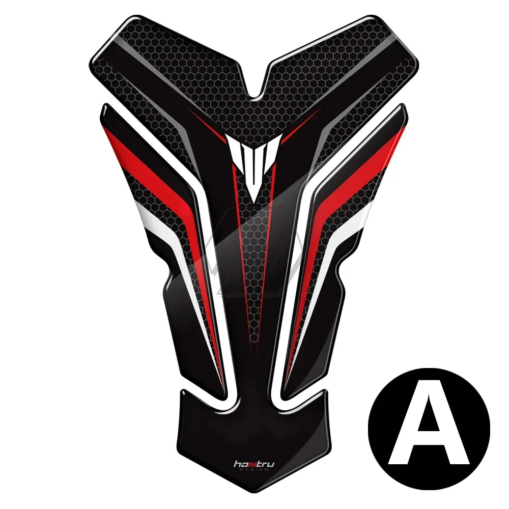 Pelindung Bantalan Tangki Sepeda Motor Resin 3D untuk Dekorasi Sepeda Motor Bantalan Tangki Yamaha MT01 MT03 MT07 MT10 MT15