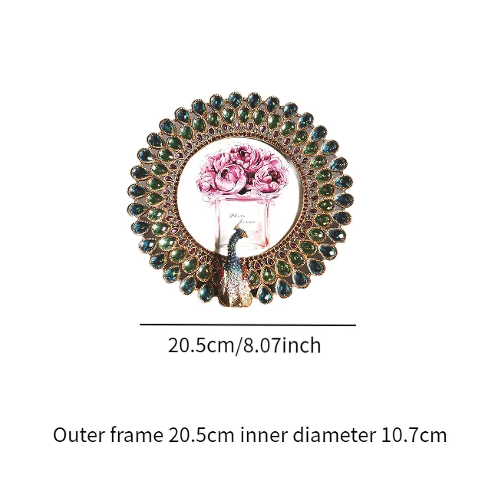 Peacock Photo Frame Ornaments Wedding Gift Table Centerpiece Picture Frame