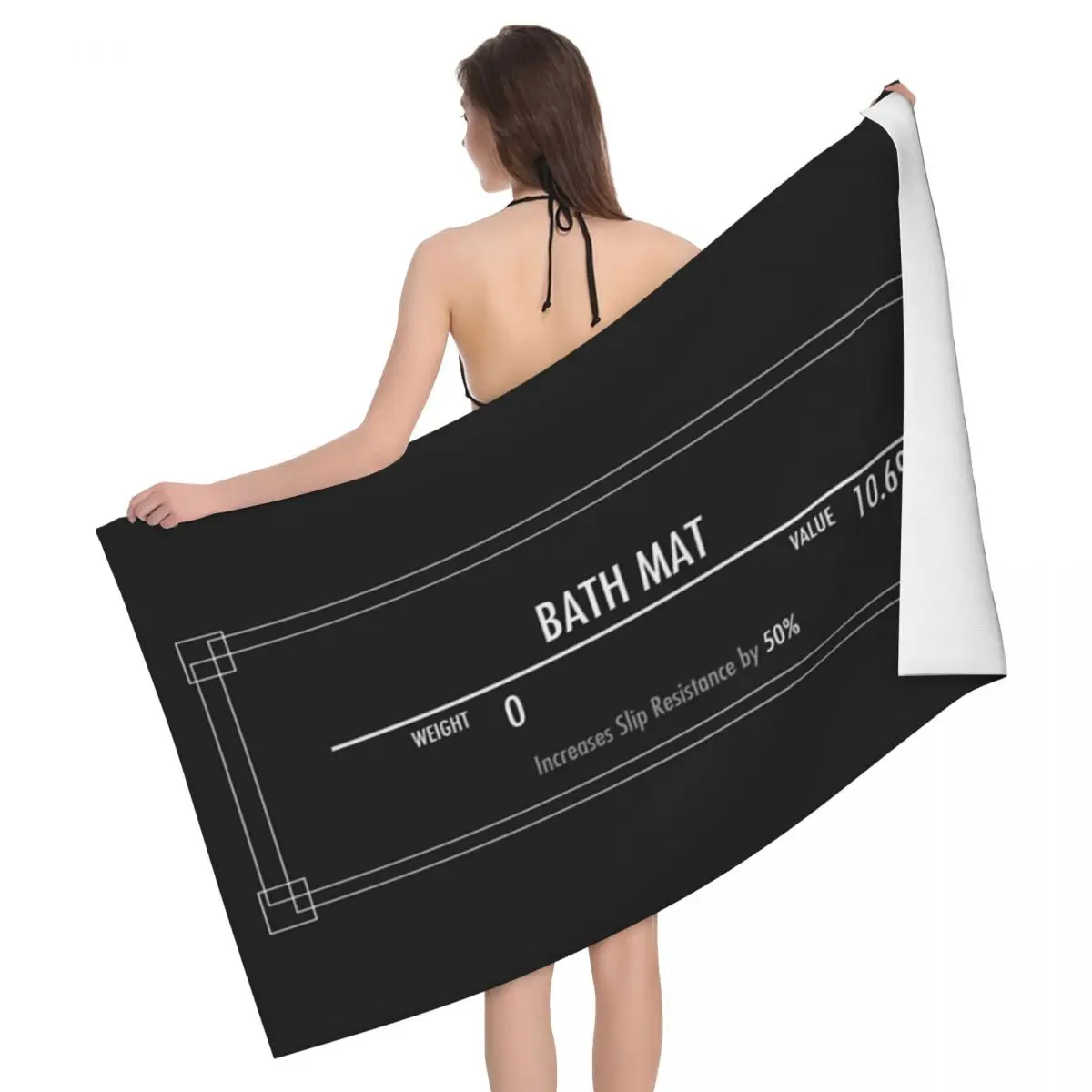 

Belethor's Goods Bath Mat 80x130cm Bath Towel Microfibre Fabrics For Pool Great Gift