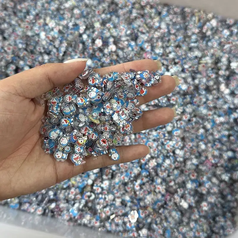 عبقور 1 سنتيمتر الأطفال DIY التصحيح شخصيات كرتونية مختلطة Patch بها بنفسك التصحيح الوجهين فيلم إطار الصورة الشفافة اكسسوارات الهدايا #3