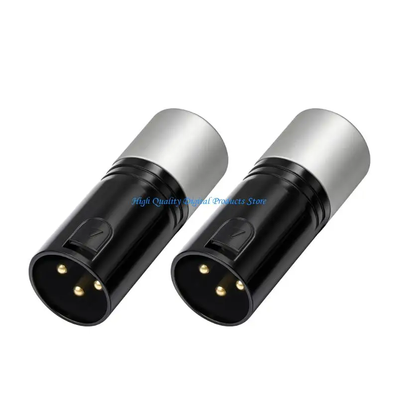 U2JE 2 Piece Resistors Plug 120 Ohm 3 Pin DMX512 Connector, Metal Build for Sound Chains End Routing Projects