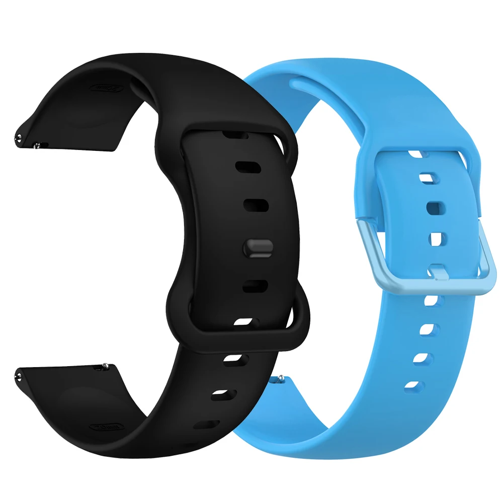 Watch Band 20 22mm For Samsung Galaxy watch 6/4/5/classic/5 Pro 40mm 44mm Silicone bracelet Galaxy watch 6 Strap Women Men Strap