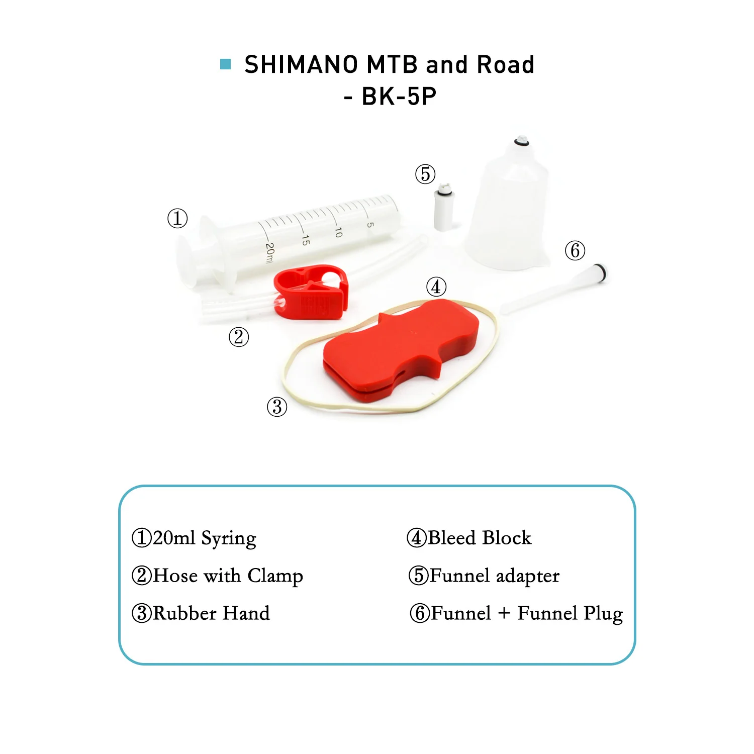 Bicycle Hydraulic Disc Brake Bleed Tool Kit Only for SHIMANO Mountain Bike and Road Bike without the metal adapter