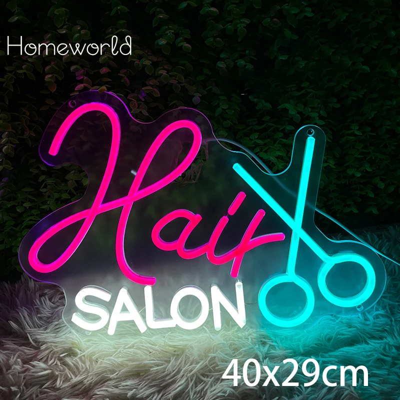 

Barber Beauty Room Decor Barber Neon Light Salon light bulbNeon Sign wall Business Beauty Salon Wall Dimmable neon lights