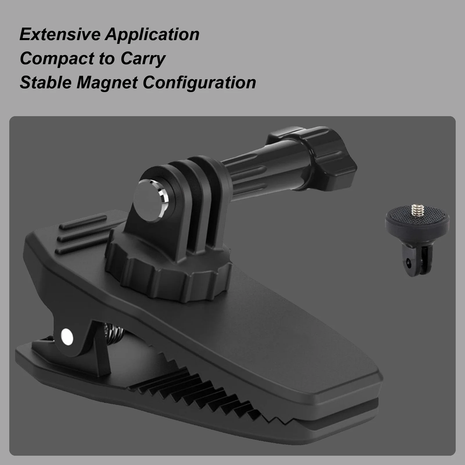 Camera Mount Camera Clip for Backpack Strap Magnetic Holder Belt Clamp Accessory for Smartphone Video Bike Handlebar Sun Visor