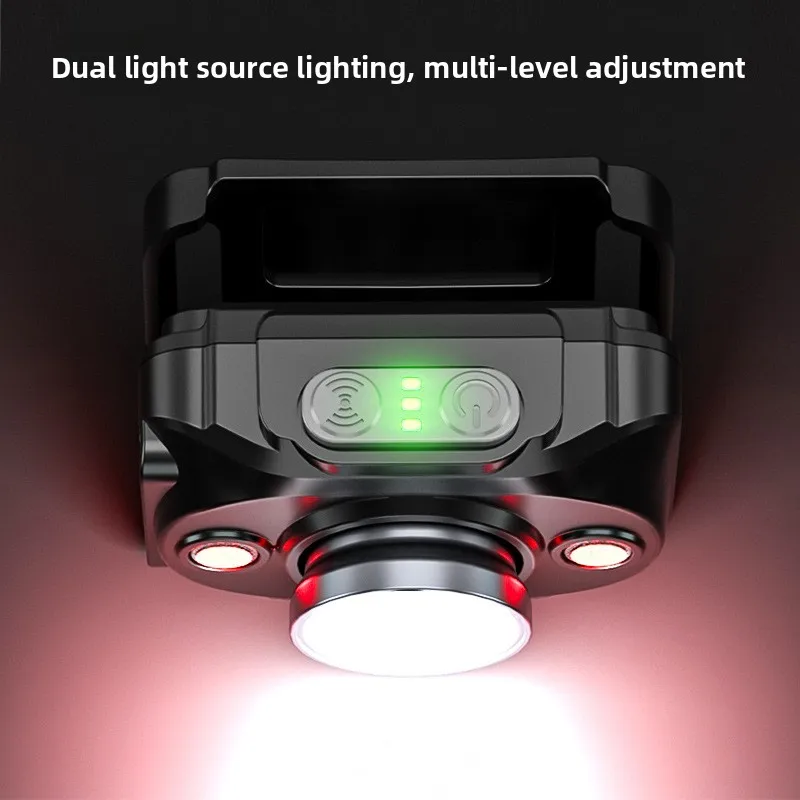 LEM Induction Headlight Super Bright Charging Outdoor Mountaineering Sea Night Fishing Super Long Battery