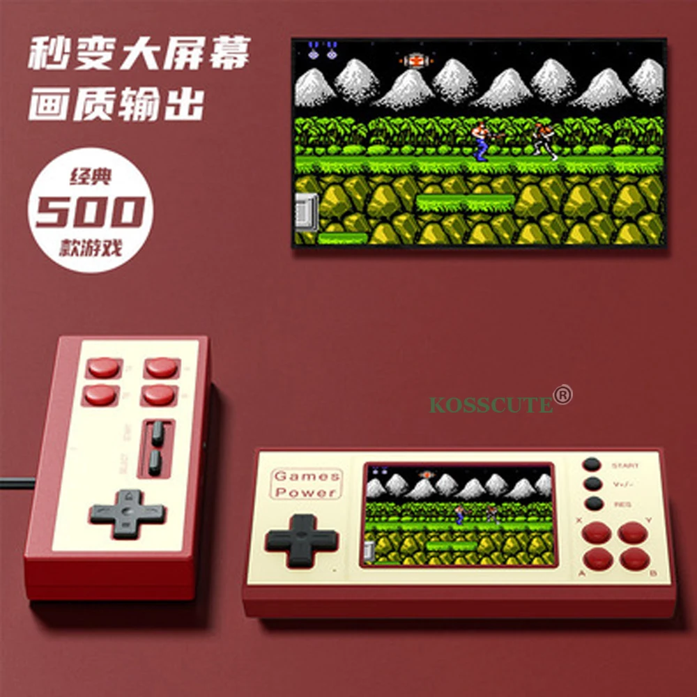 Upgraded K30 Handheld Game Console Pocket Retro Nostalgic Mini Eight-bit Arcade Two-player Battle 500-in-one Game Console