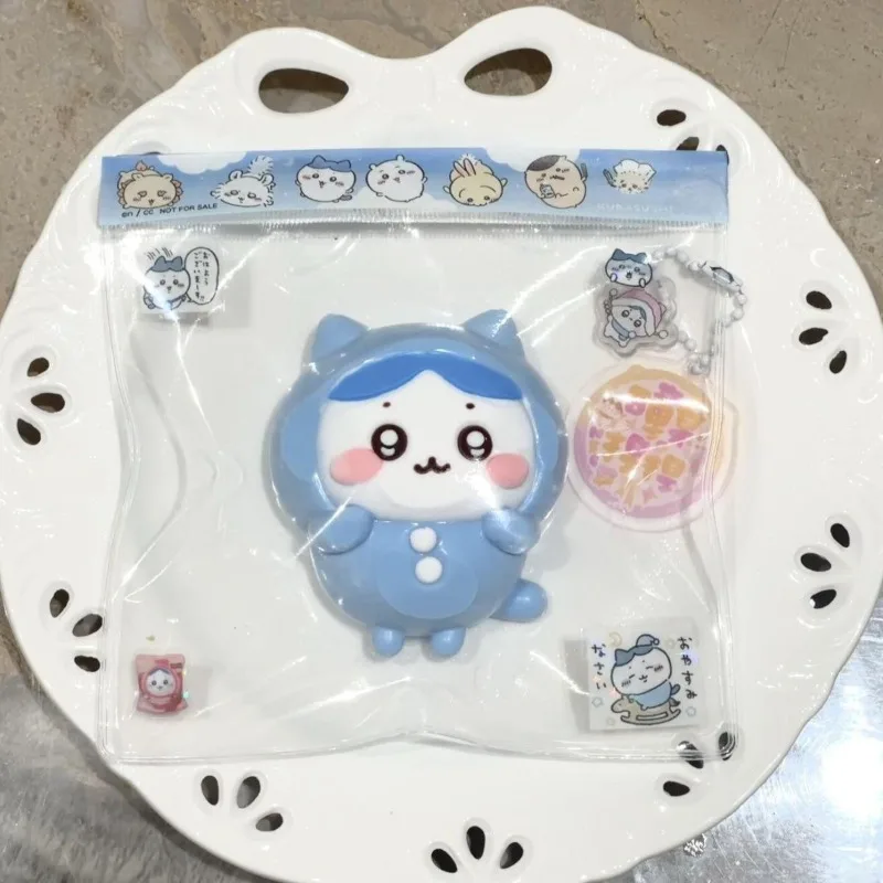 Anime Chiikawa Hachiware Squishy Toy Handmade Food Grade Safe Material Soft Elastic Comfy Feel Cute Stress Relief Squeeze Fidget