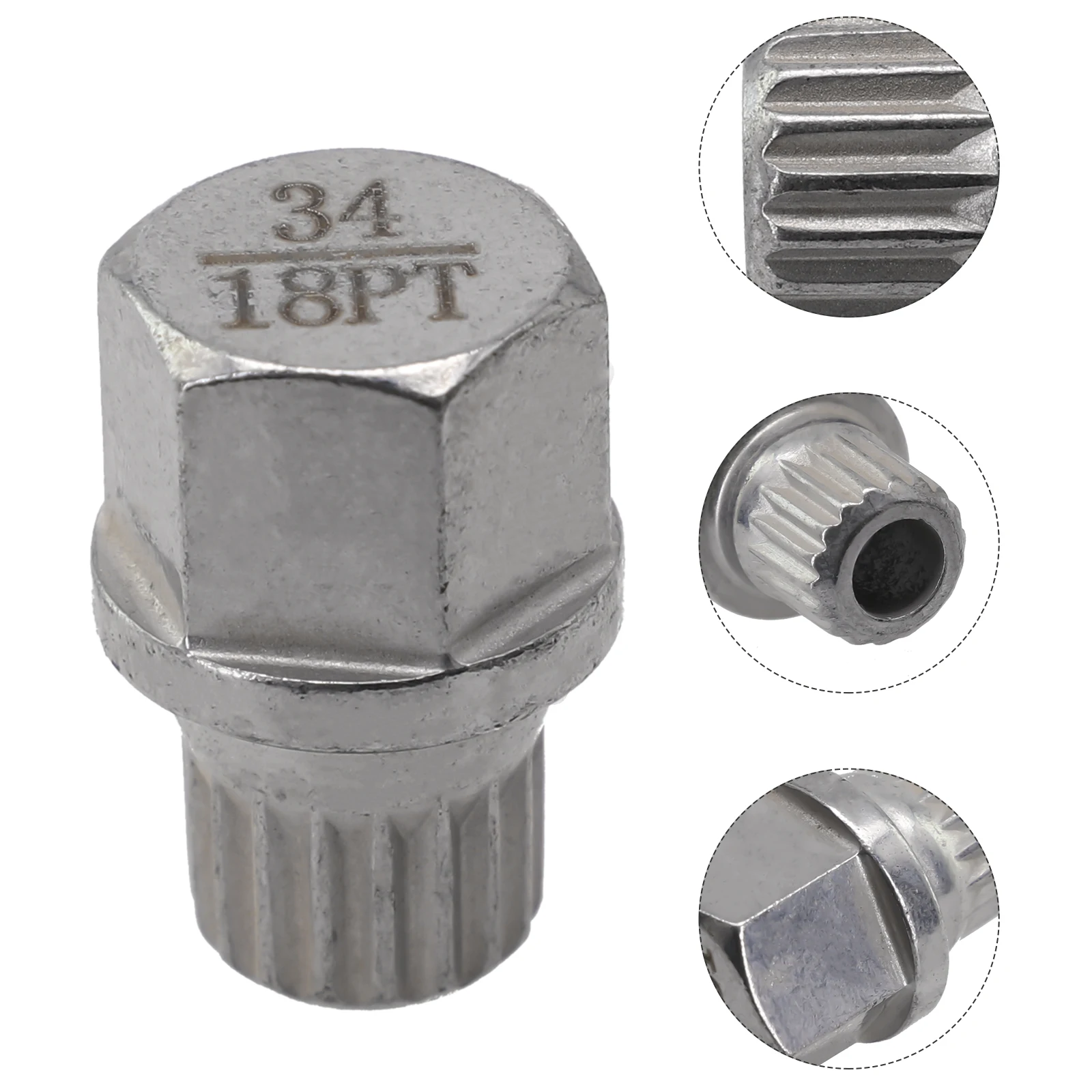 34/18PT Hollow Wheel Lock Nut Removal Key for BMW Vehicles Intended for Professional and DIY Wheel for service Tasks