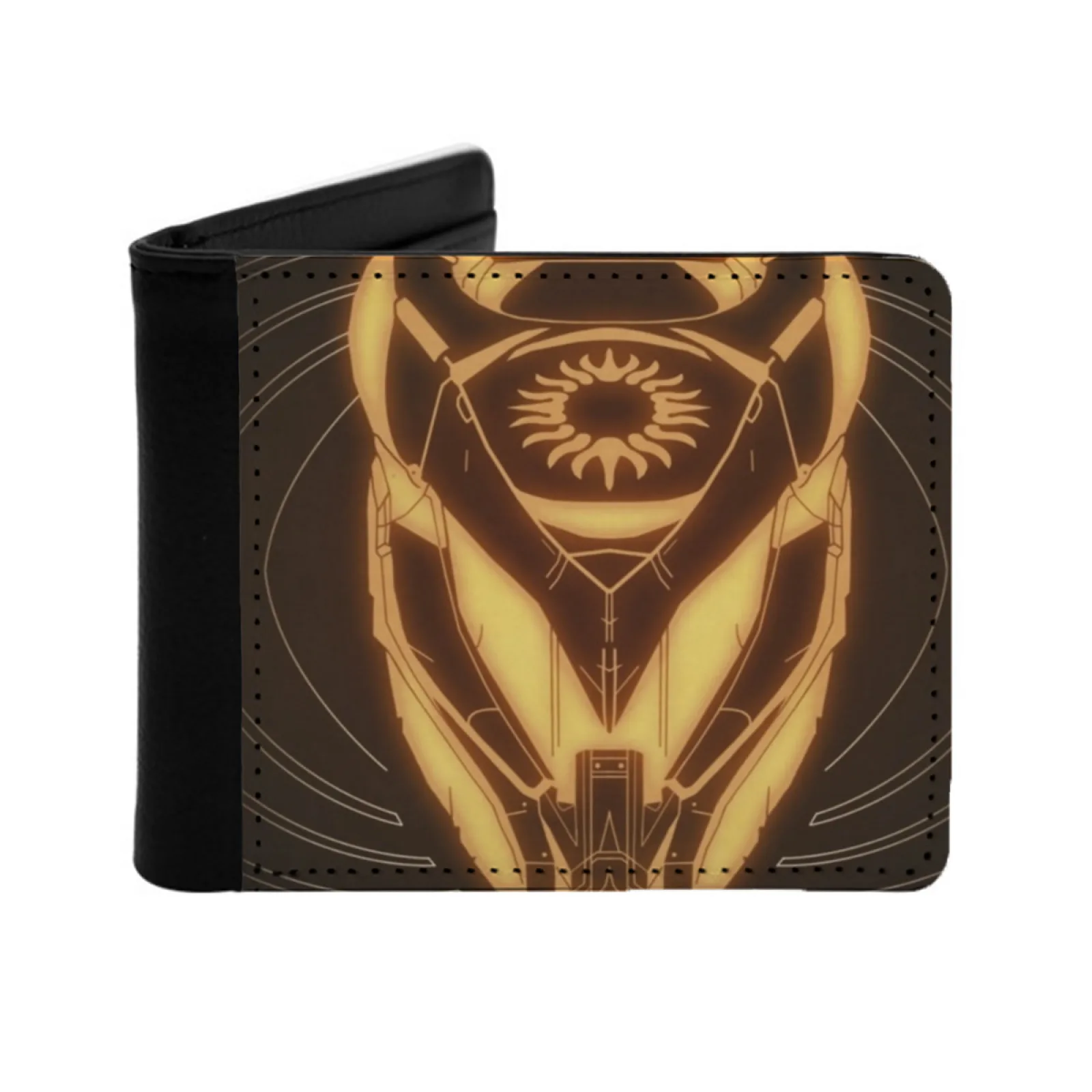 Exile Titan Helm Personalized Men's Leather Wallet Card Money Bag Pu Leather Wallet Destiny Trials Of Exile Titan Phone