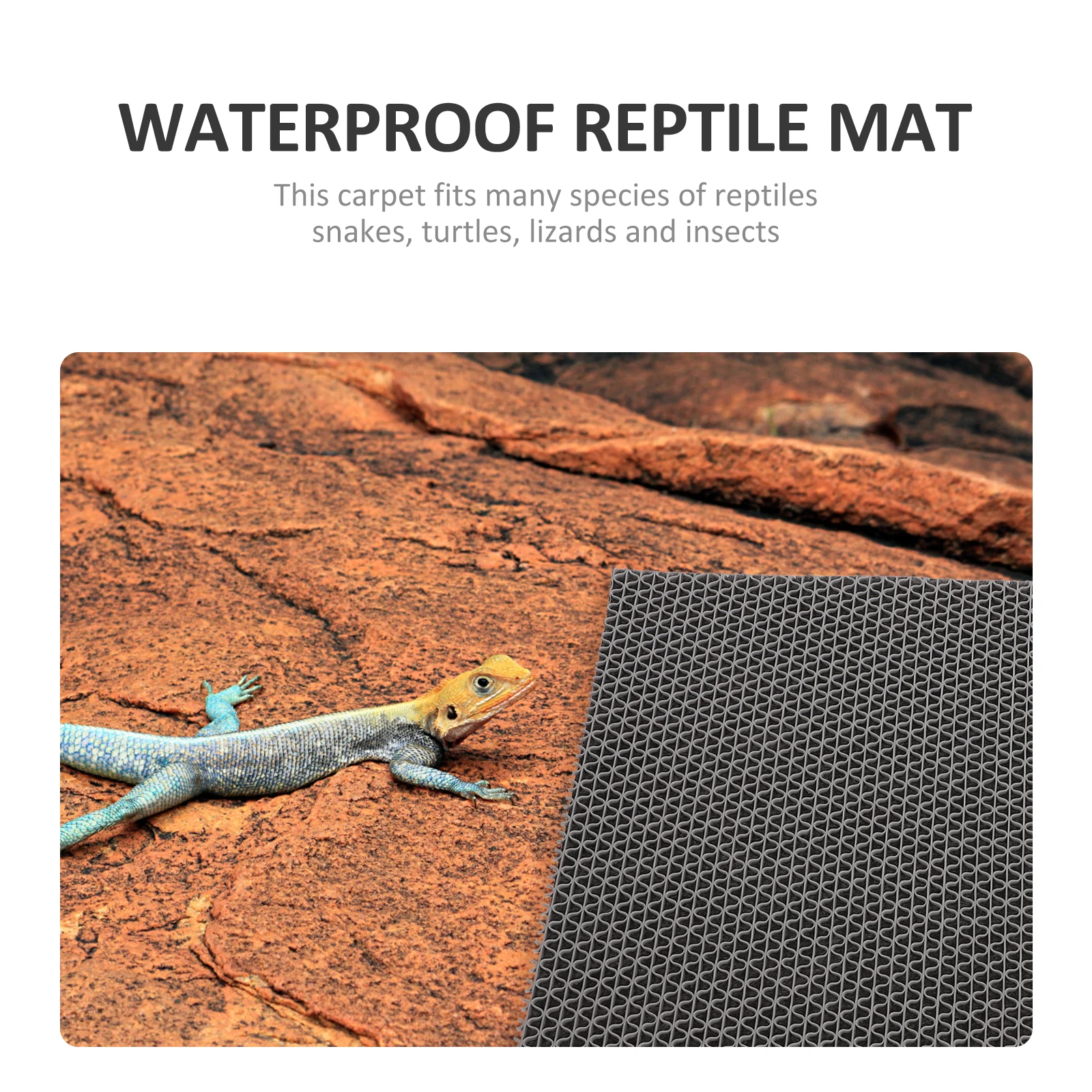

1 set 1 Set Reptile Carpet Terrarium Bedding Waterproof Cushion Mat Lizard Turtle Snake Liner Reusable Pet Supplies Polyester