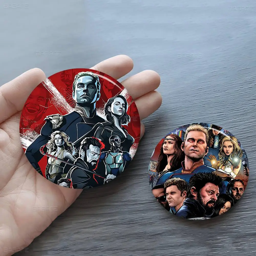 Classic Movies The Boys Tinplate Pin Button Custom Anime Role Old-school Brooch Cartoon Collar Badge Jewelry Gift Fans