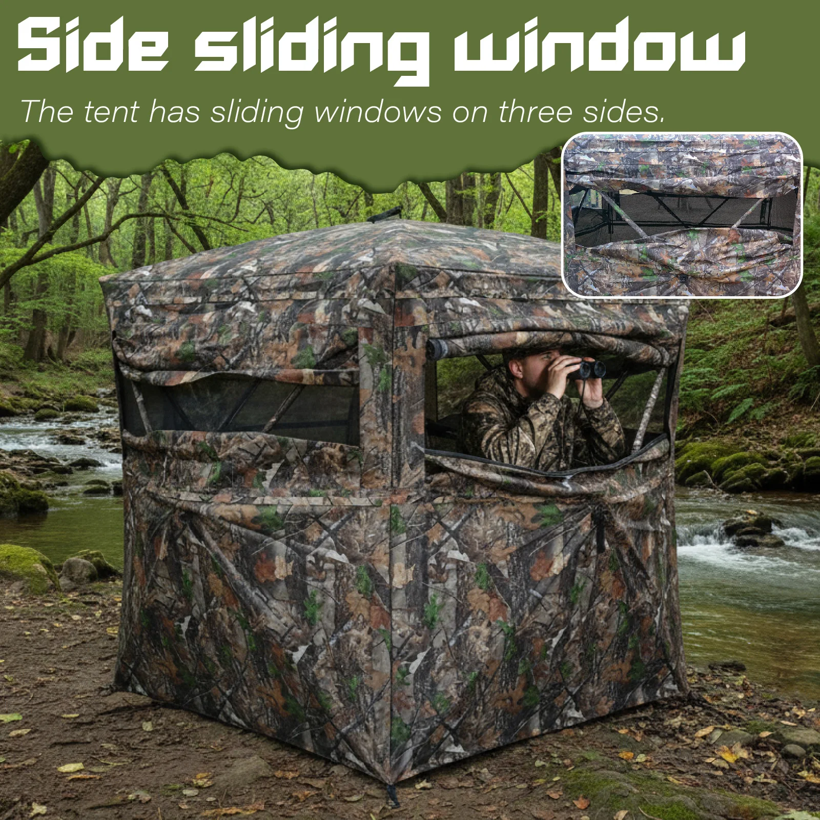 迷彩柄ポップアップハンティングブラインド、簡単設置、地上設置 - Hunting & Outdoor Supplies Carterton Reviews のレビューと価格