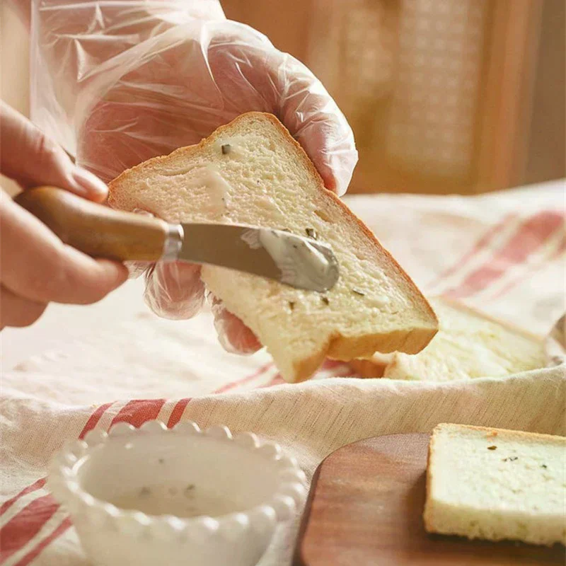 Mini Butter Knife Cheese Spreader Knive Creative Standing Butter Knife Jam Salad Dressing Knife Stainless Steel Wooded Handle