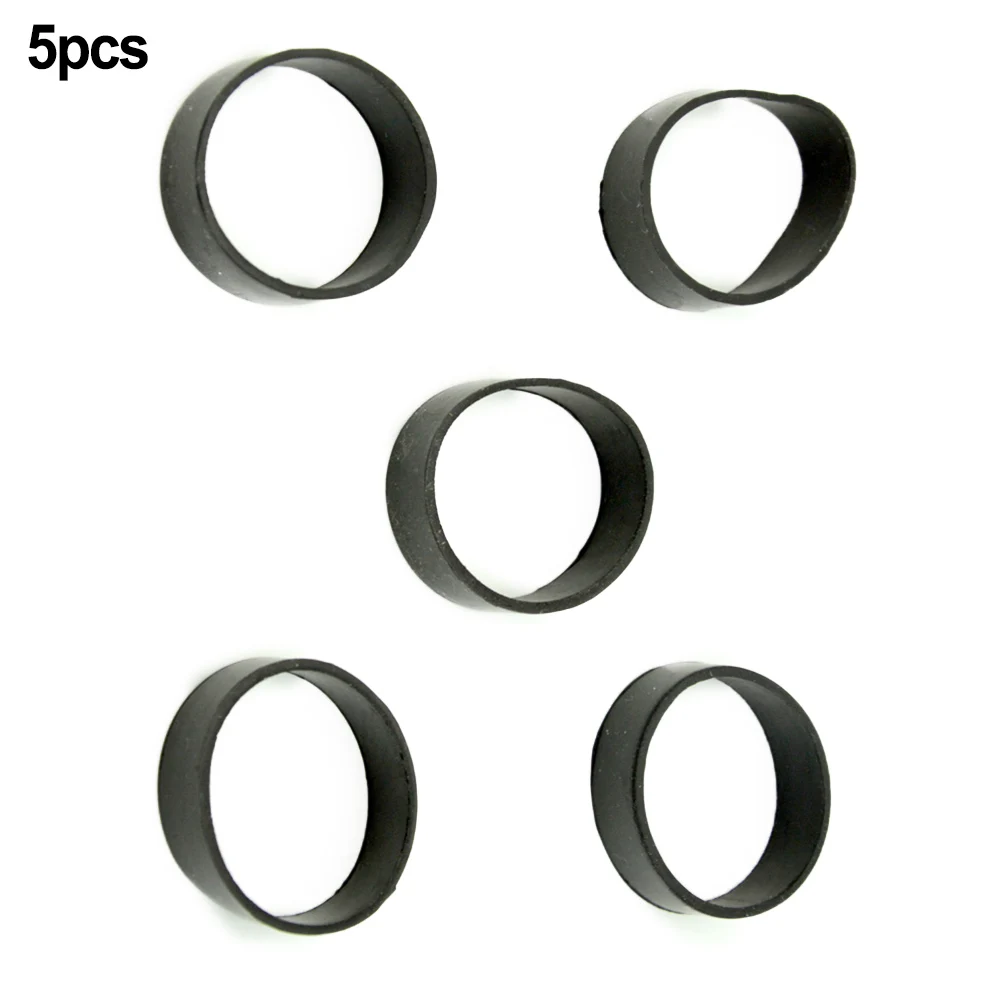 5pcs Rubber Fixed Rings For Scuba Diving Weight Belt Tank Back Straps Webbing Seal Gasket Washer Round Shape Black