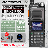 2025 BaoFeng BF-X5 PRO Walkie Talkie Long Range Ham Radio Four-Band Copy Frequency High Powerful Portable Type-C Outdoor Two Way