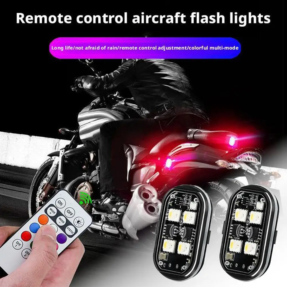 

New Wireless Light Aircraft Airplane Helicopter Warning Led Aircraft Strobe Lights Motorcycle Position LED Lights lights Fl L6W7