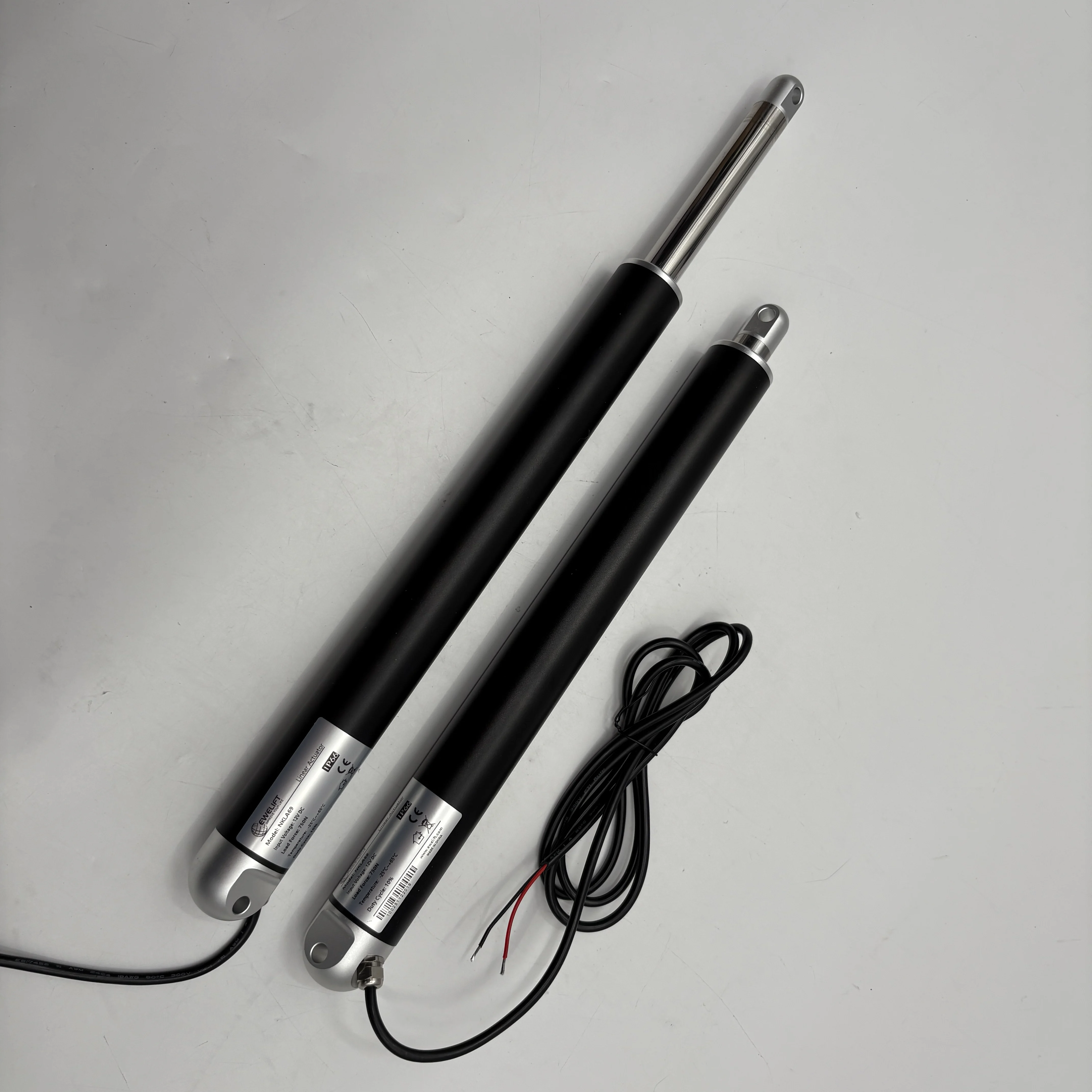 

Factory Supply 12V 24V 2000N 200KG IP66 Tubular Electric Linear Actuator Inline Actuator for Skylight Furniture Automation