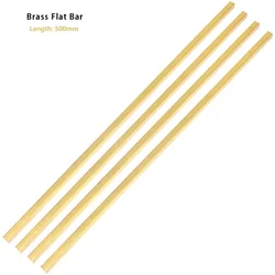 H59 Brass Flat Bar Plate Strip Thicknesses 2mm 3mm 4mm 5mm 6mm 8mm Pure Copper Rectangular Solid Metal Sheet Length 500mm