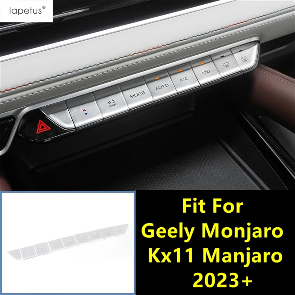 

Central Control Air AC Conditioning Warning Light Button Sequins Cover Trim Accessories For Geely Monjaro Kx11 Manjaro 2023 2024