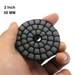 1 sztuk 2 Cal 50mm diamentowy pady polerskie suche tarcza ścierna granit marmur kamień polski Pad 50-3000 Grit polerowanie Pad