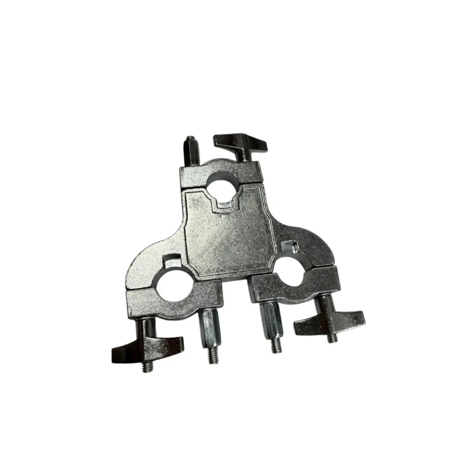 Three-Hole Clamp Dark Gunmetal Finish Triple Hole Mounting Bracket Hand Knobs