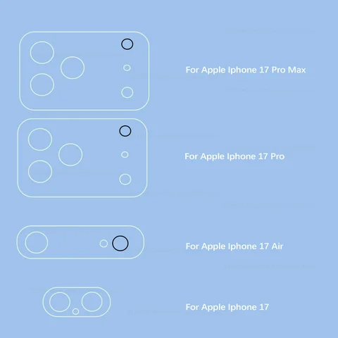 Защитный чехол для камеры HD Clarity, 2 шт., чехол из закаленного стекла для Iphone 17 Pro Max, чехол для объектива Iphone 17Pro Air Iphoneair 17ProMax 5G