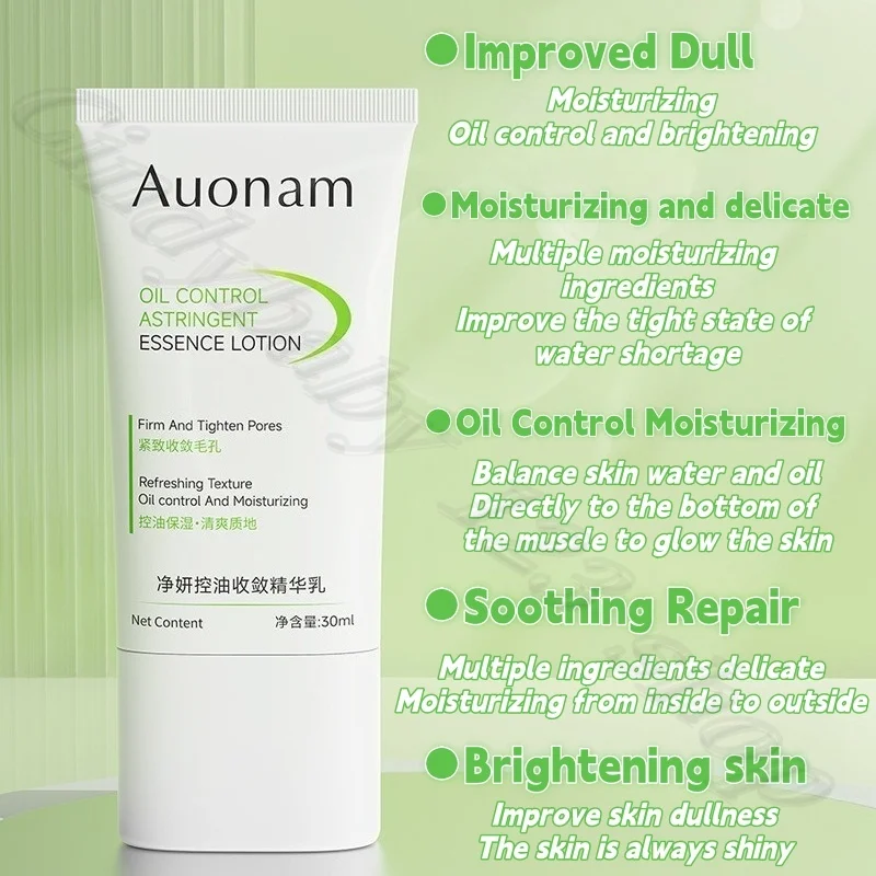 Auonam Cleansing Oil Control Convergent Essence Emulsion to Improve Dull Hydrating Moisturizing and Brightening 30g